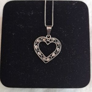 Sterling Silver Heart Pendant Necklace